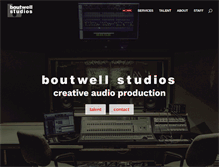 Tablet Screenshot of boutwellstudios.com